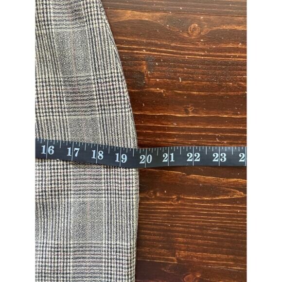 VTG Wool Plaid Pleated Midi Skirt M Preppy Fall Winter Corpcore Preppy RL Vibes - Picture 9 of 11